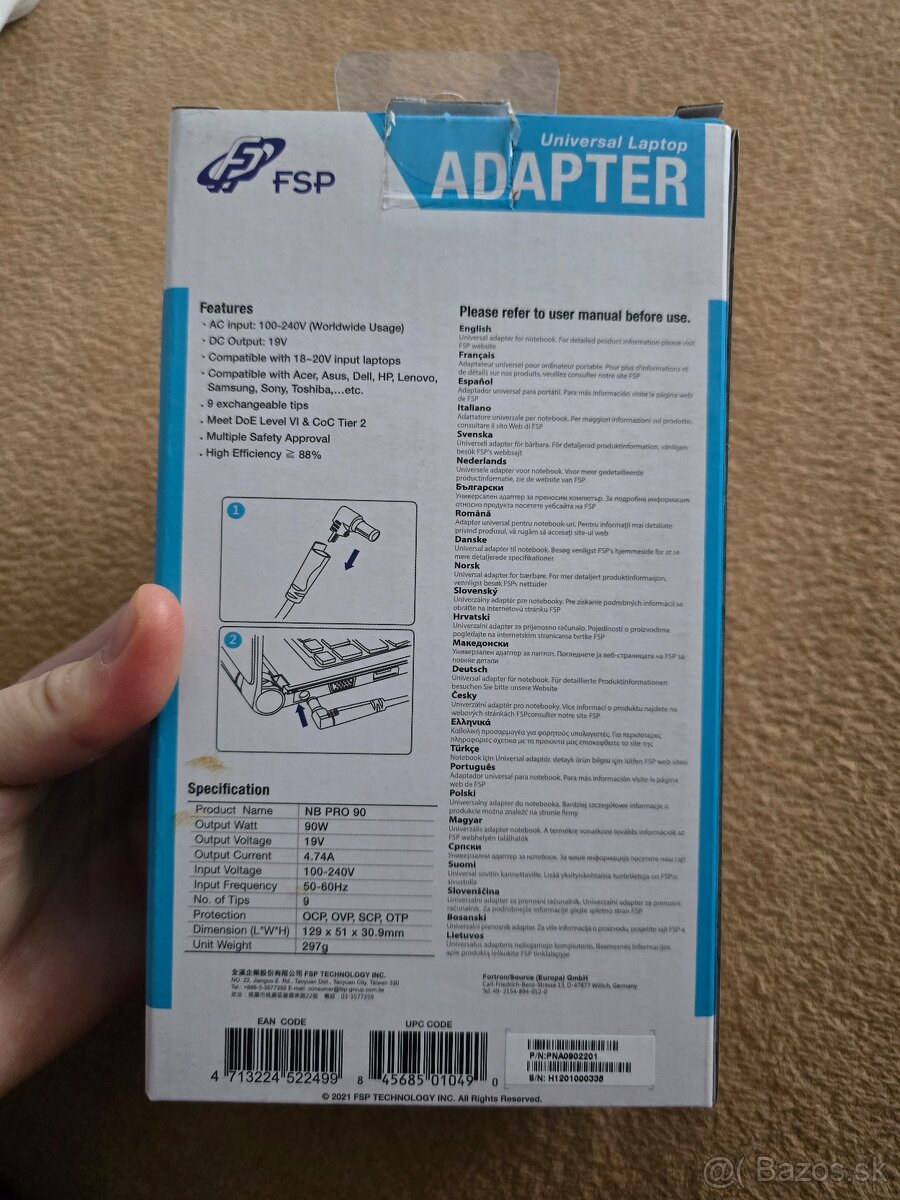 Adaptér na notebok - 2