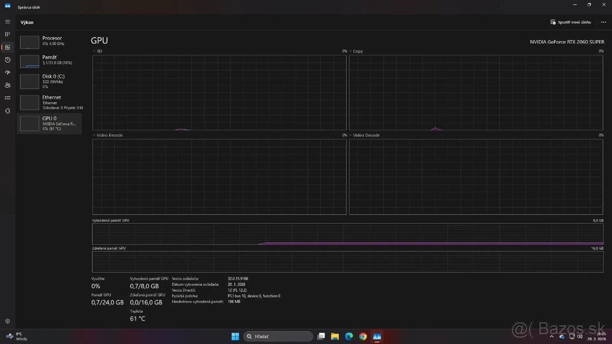 Herný PC /RTX 2060 SUPER , Ryzen 9 3900x , 32GB RAM - 2