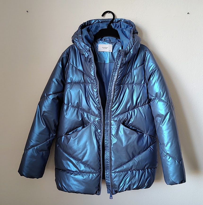 Dievčenská zimná bunda - veľkosť 140 - 2