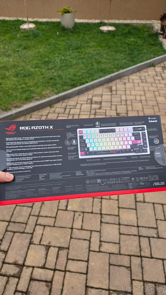 ASUS ROG Azoth X – Špičková 75% bezdrôtová mechanická kláves - 2