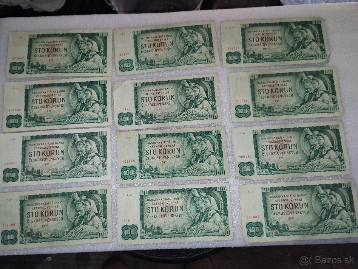 ČSSR bankovky 100 a 500 Kčs - 2