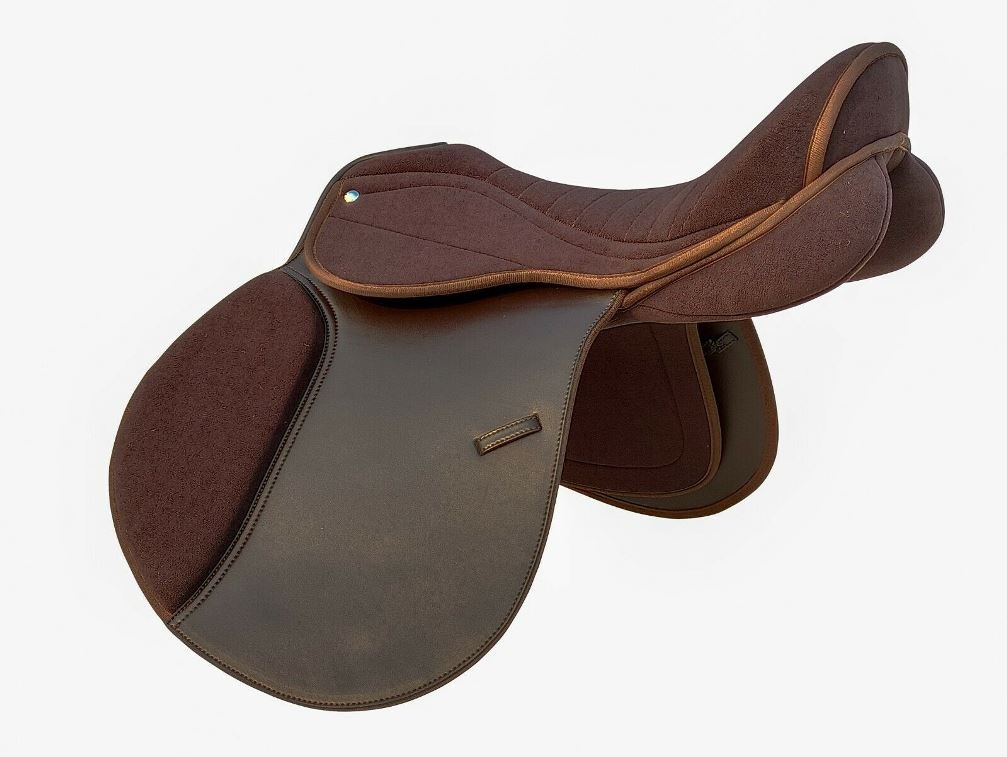 Anglické sedlo syntetické Premium hnedé - 2