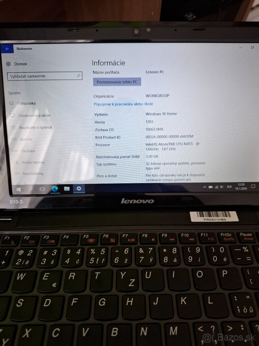 Lenovo Ideapad S10-3 - 2
