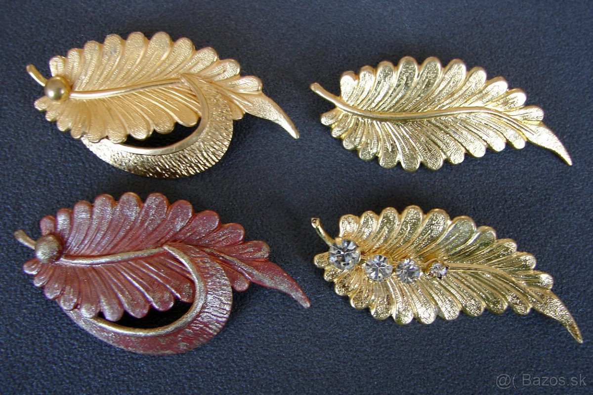 Starožitné brošne - listy - 2