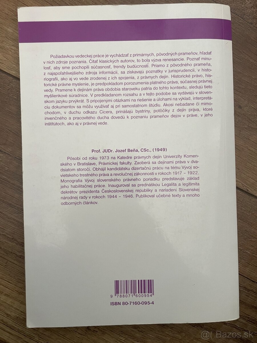 Pramene k dejinám práva- starovek - 2