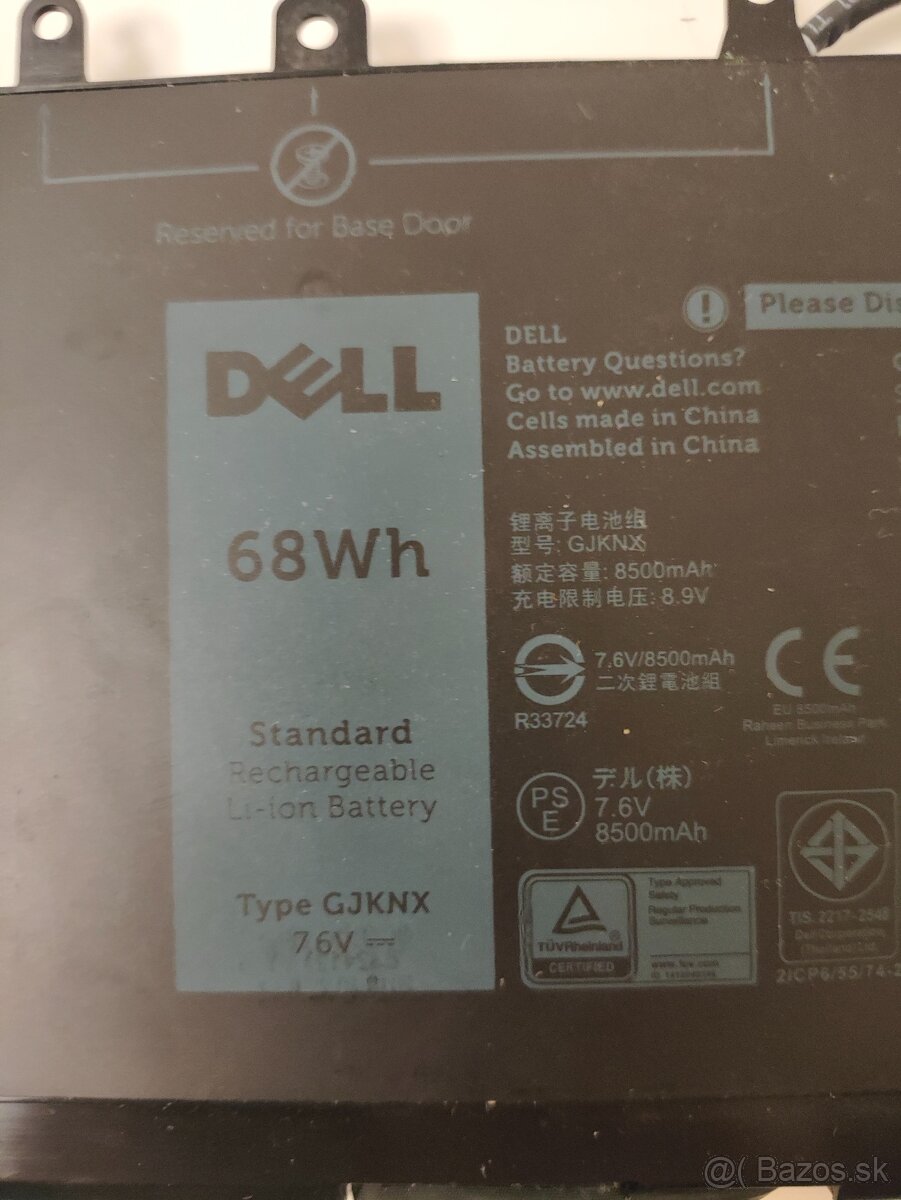 Originálna batéria Dell GJKNX – použitá, 56 324 mWh - 2