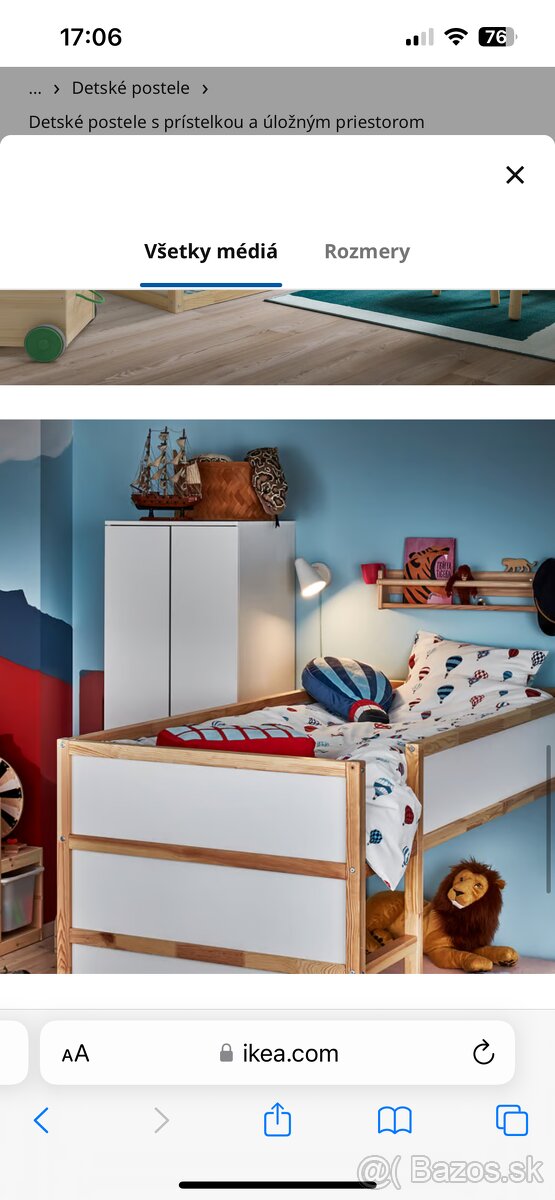 Ikea Kura poschodova postel - 2