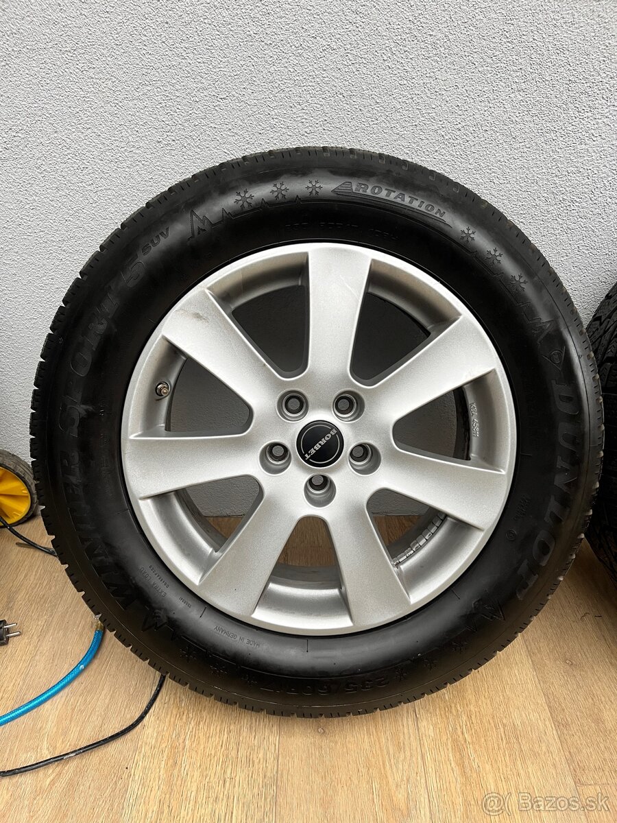 Hliníkové disky R17 5x108 zimné gumy - 2