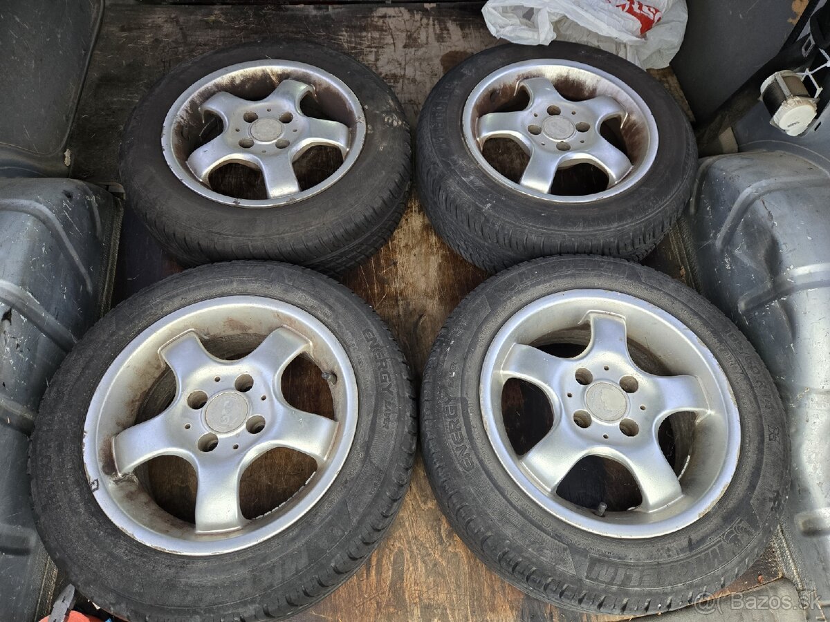 Hliníkové disky 4x98 + letné pneu 185/60r14 - 2