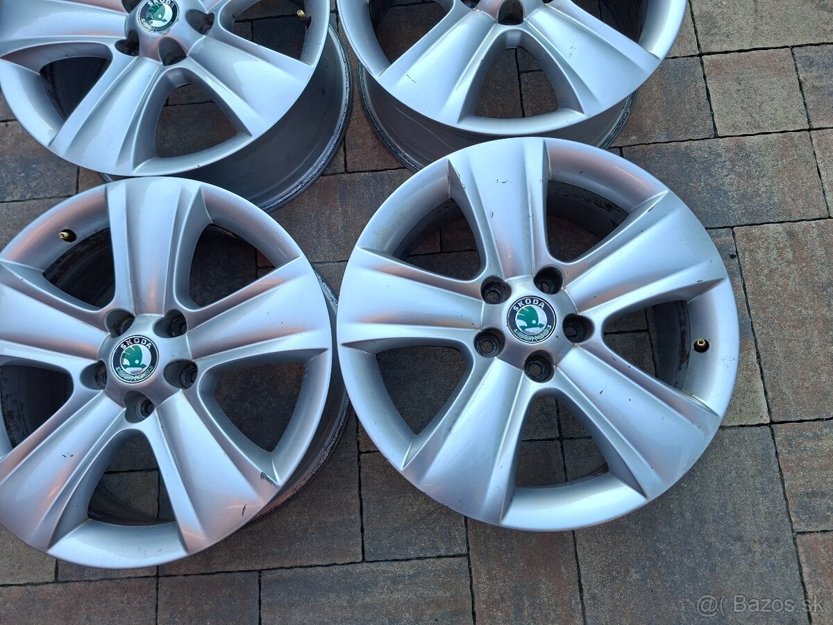 Predám org.hlinikové disky Skoda-R17 - 2