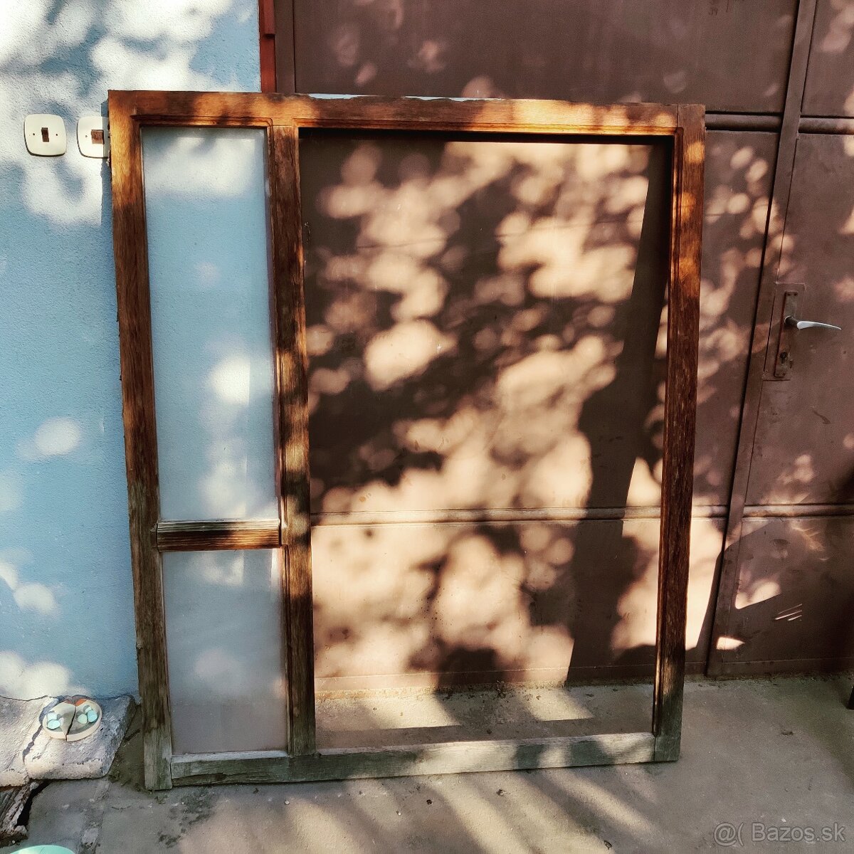 Drevené dvere s rámom - 2