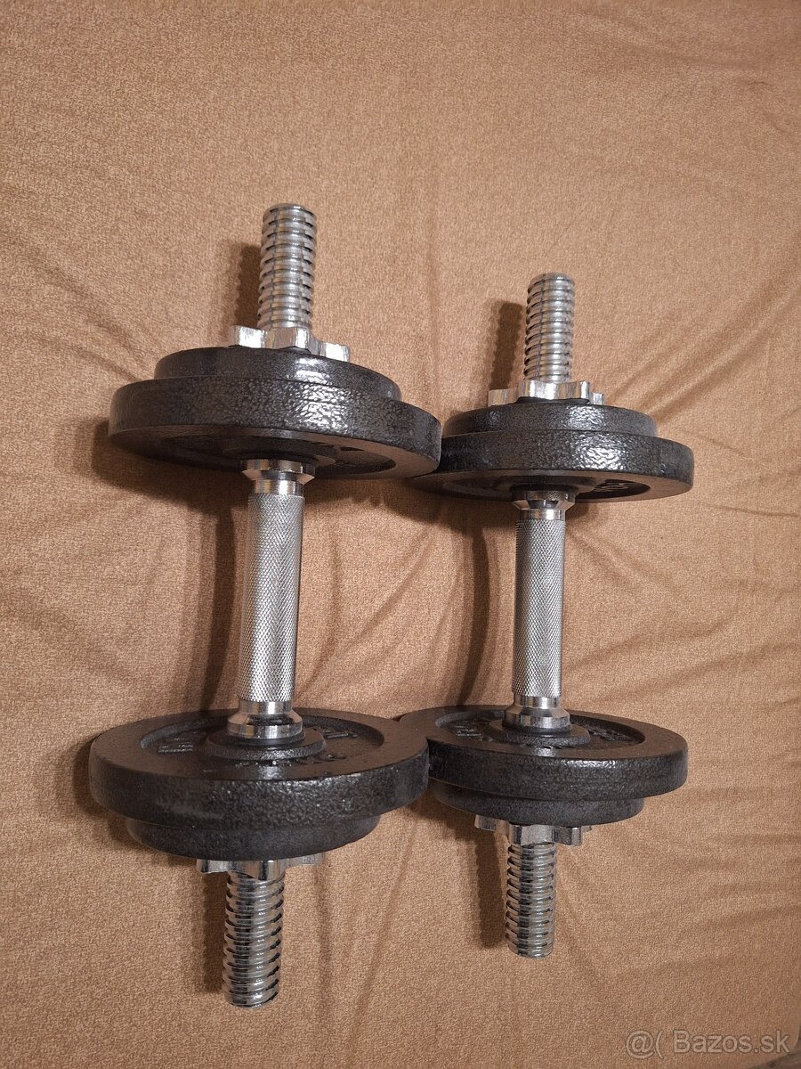 Na predaj 2x10kg činky - 2