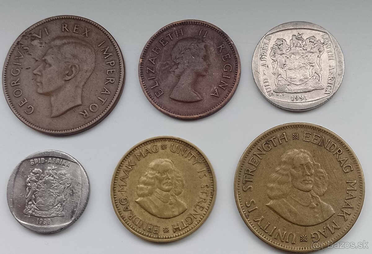 mince Juhoafricka republika - 2