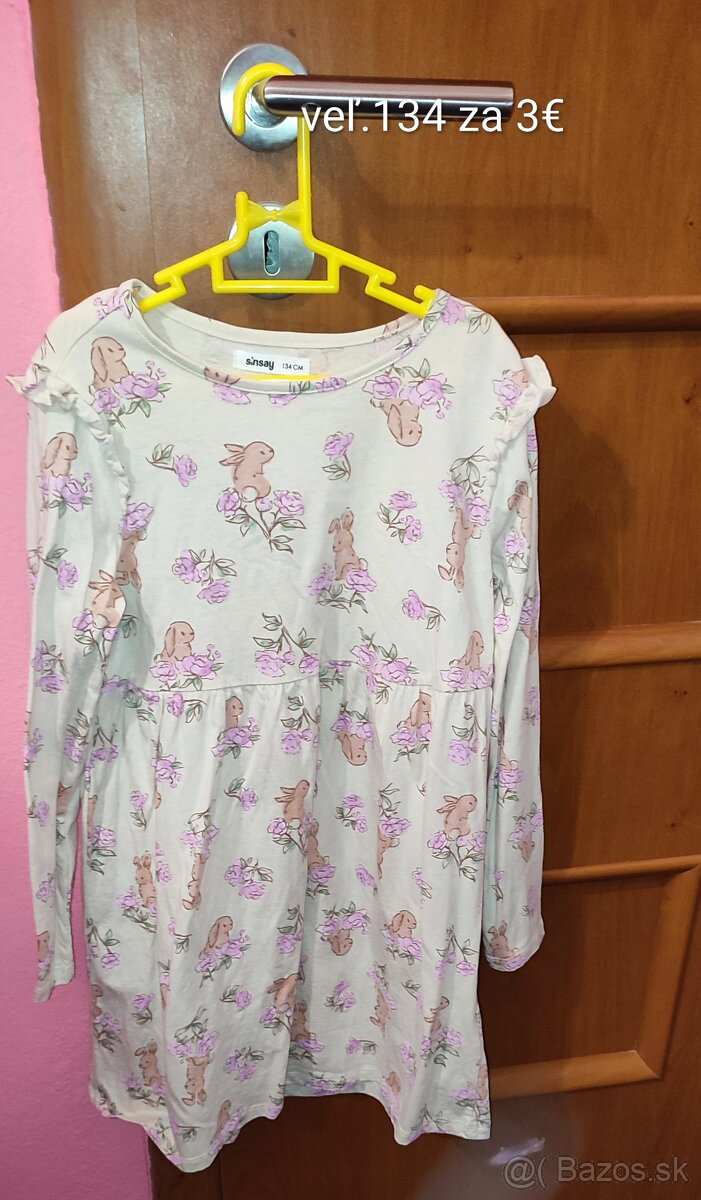 Šaty s dlhým rukávom veľ.134 - 2