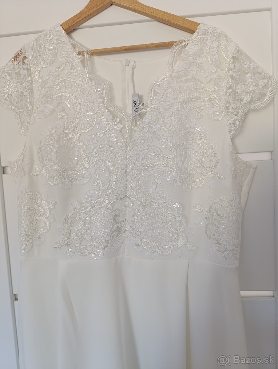 Biele svadobné šaty 48 - 2