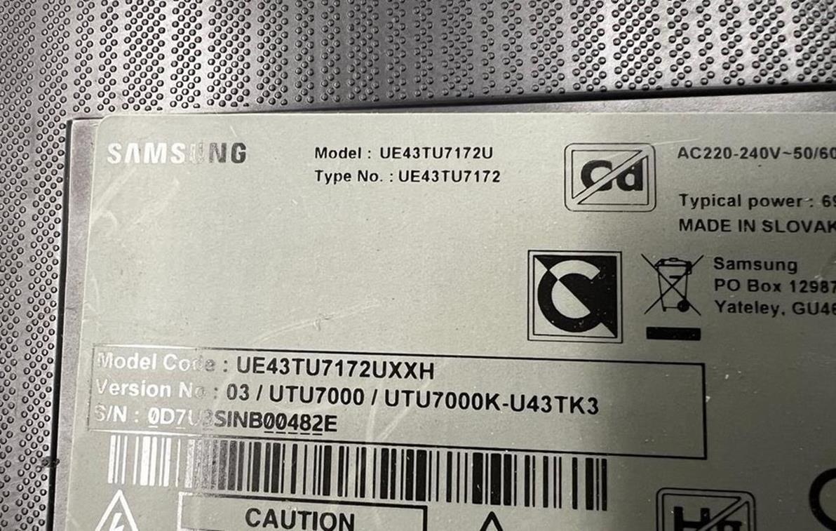 Samsung UE43TU7172U - 2