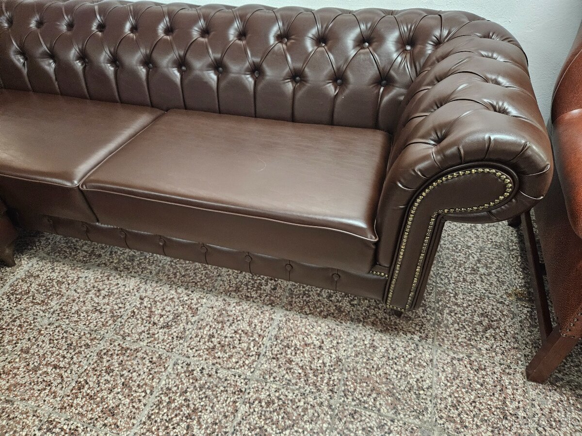 CHESTERFIELD ŠTÝL,ROHOVÁ SEDAČKA - 2