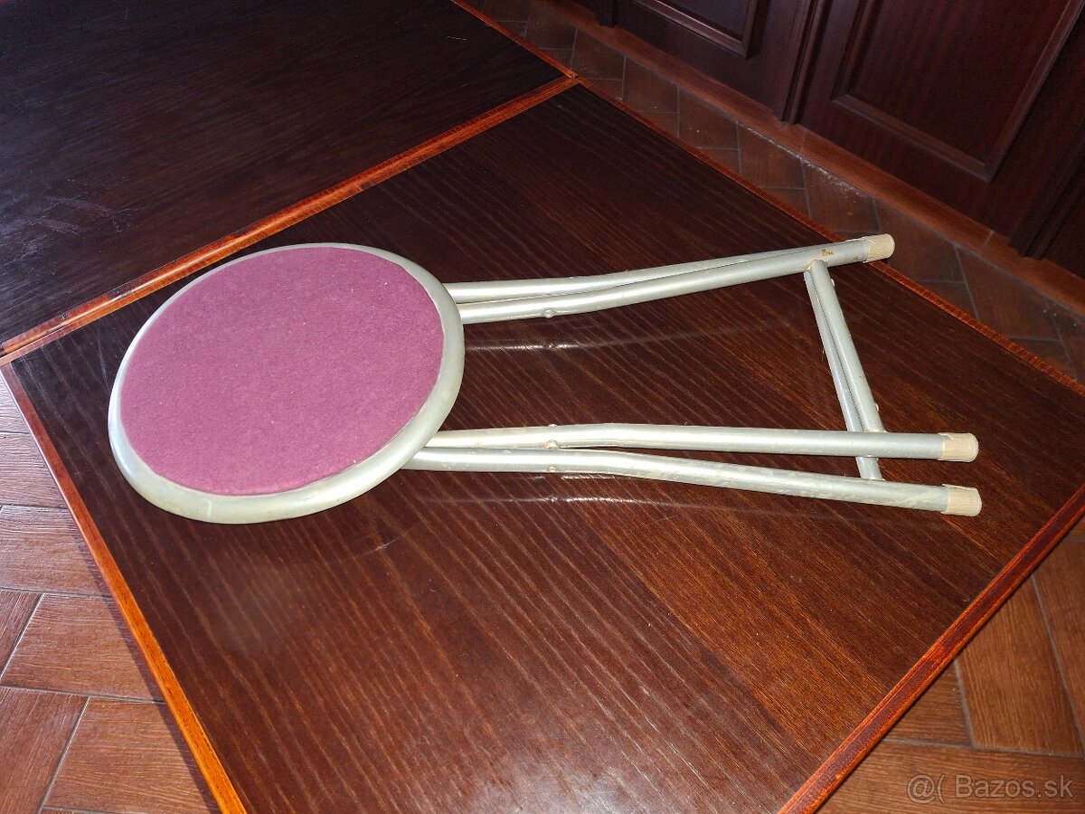 Stolička,skladacie sedátko, - 2