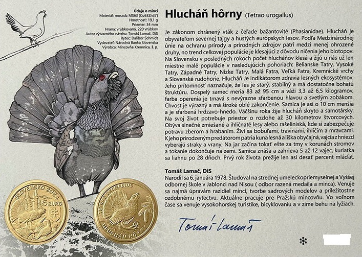 autorská karta Kamzík Tatranský a Hlavátka Podunajská - 2