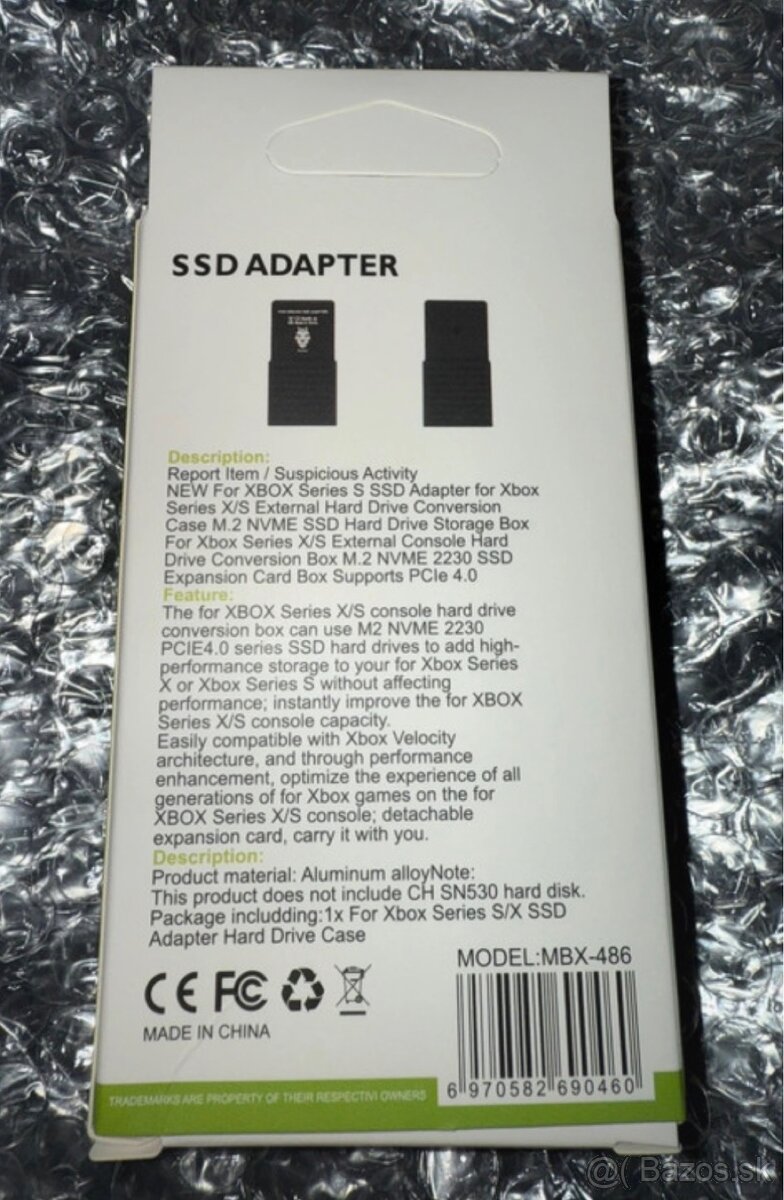 Xbox expansion adapter pre ssd - 2