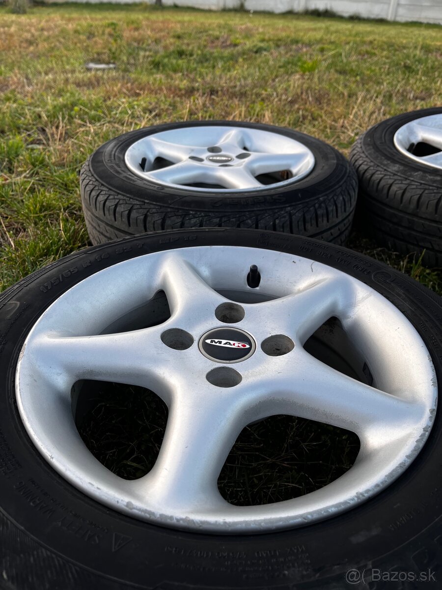 Hliníkové kolesá MAK R14 s letnými pneu 6mm - 2