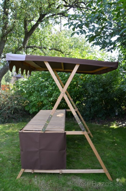 Drevený predajný stánok na jarmoky -2 m-Zlava - 2