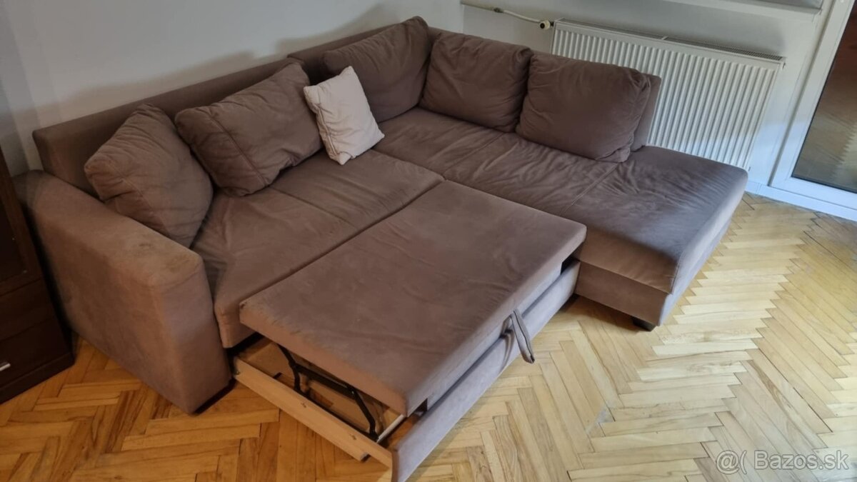 Veľký rozkladací gauč/rohová sedačka/pohovka - 2