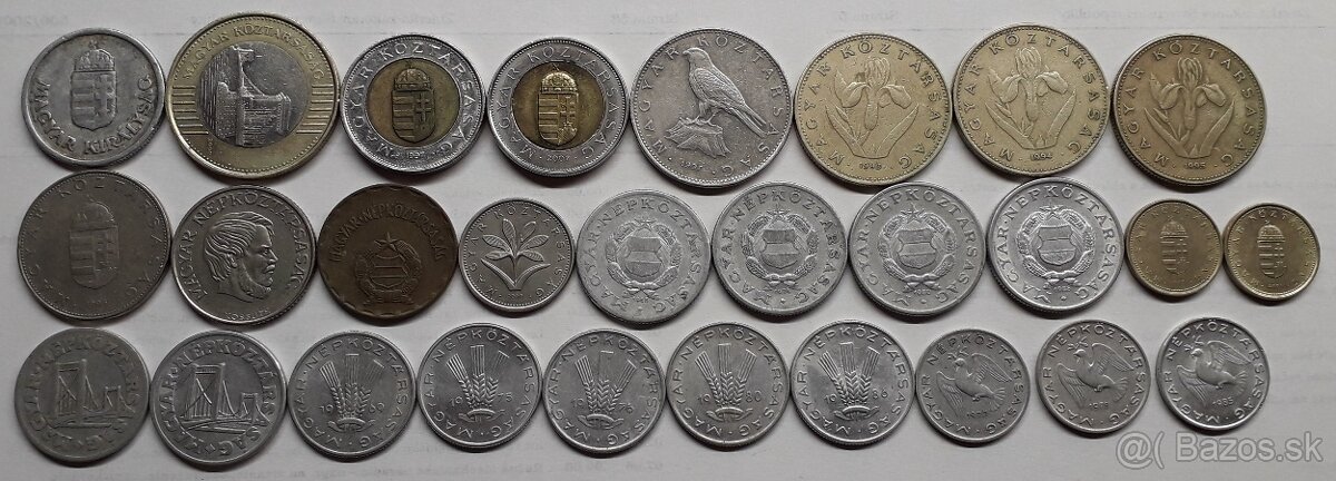 Mince - rôzne štáty - 121 kusov - 2