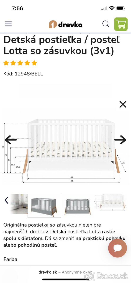 Detská rastúca postel - 2