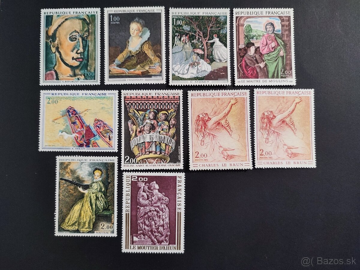 FRANCÚZSKO III. poštové známky - 2