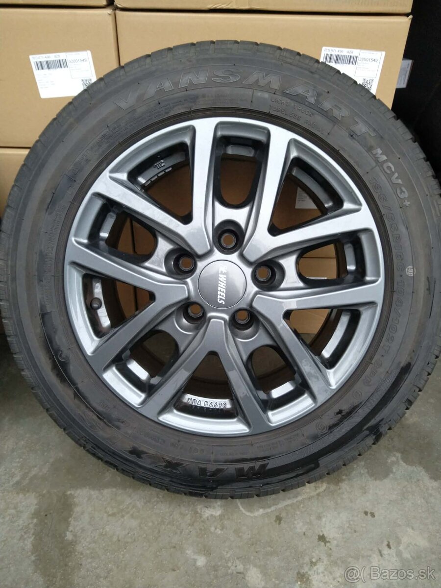 Alu 5 x 118 R 16 + letné pneu. - 2