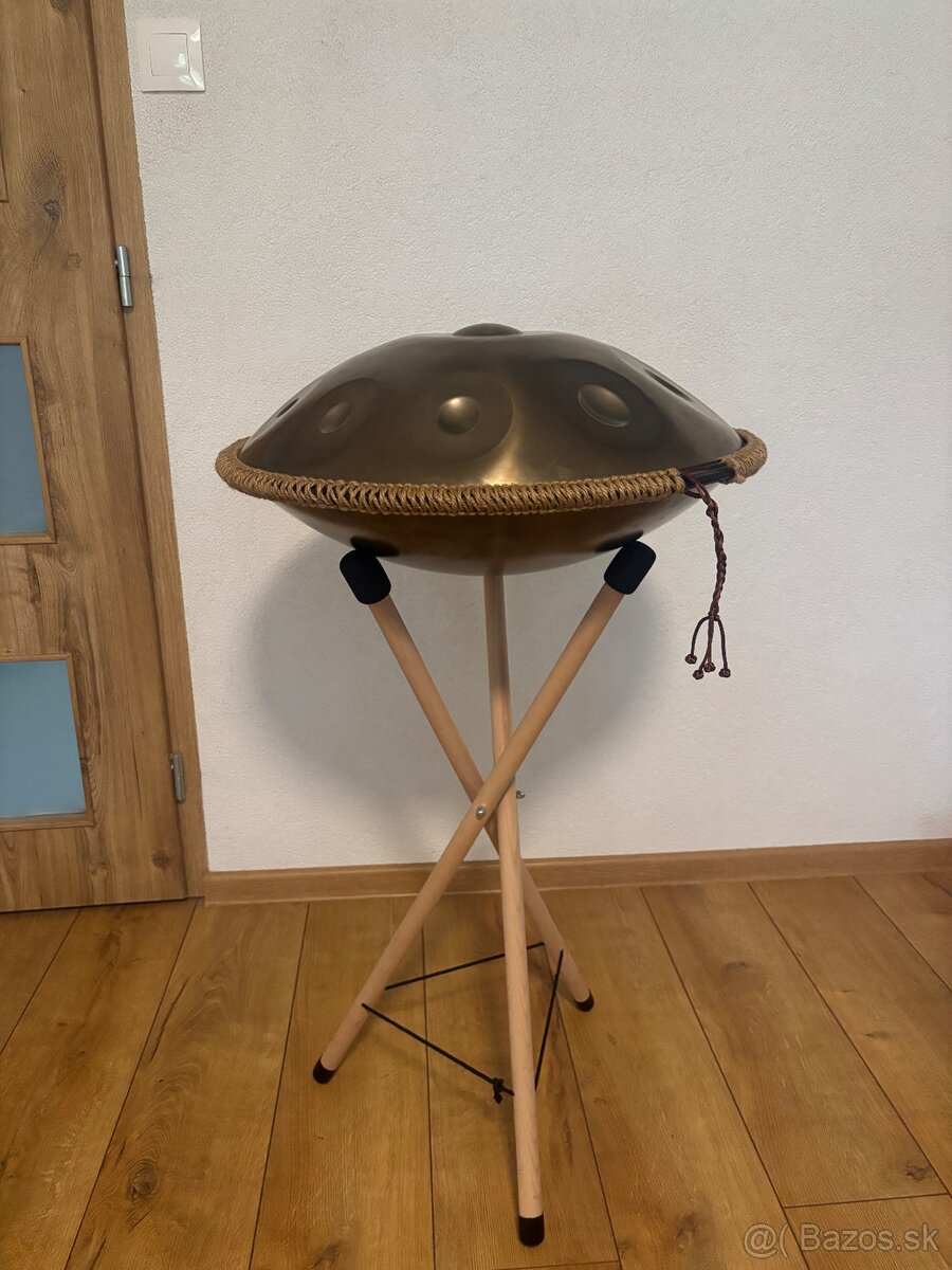 Handpan bubon – oceľový, s podstavcom - 2