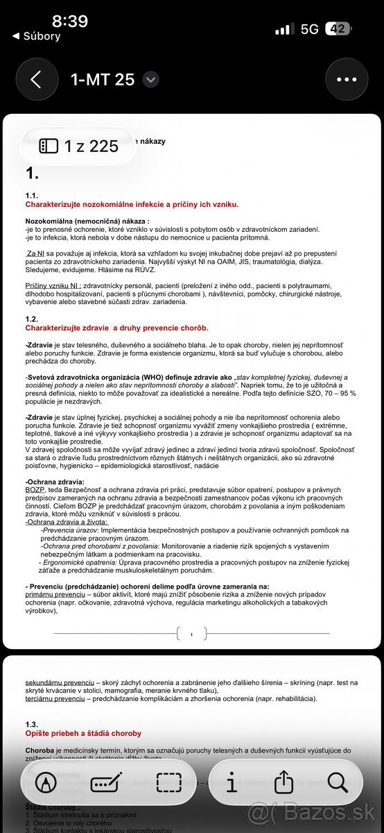 Maturitné témy PRAKTICKÁ SESTRA - 2