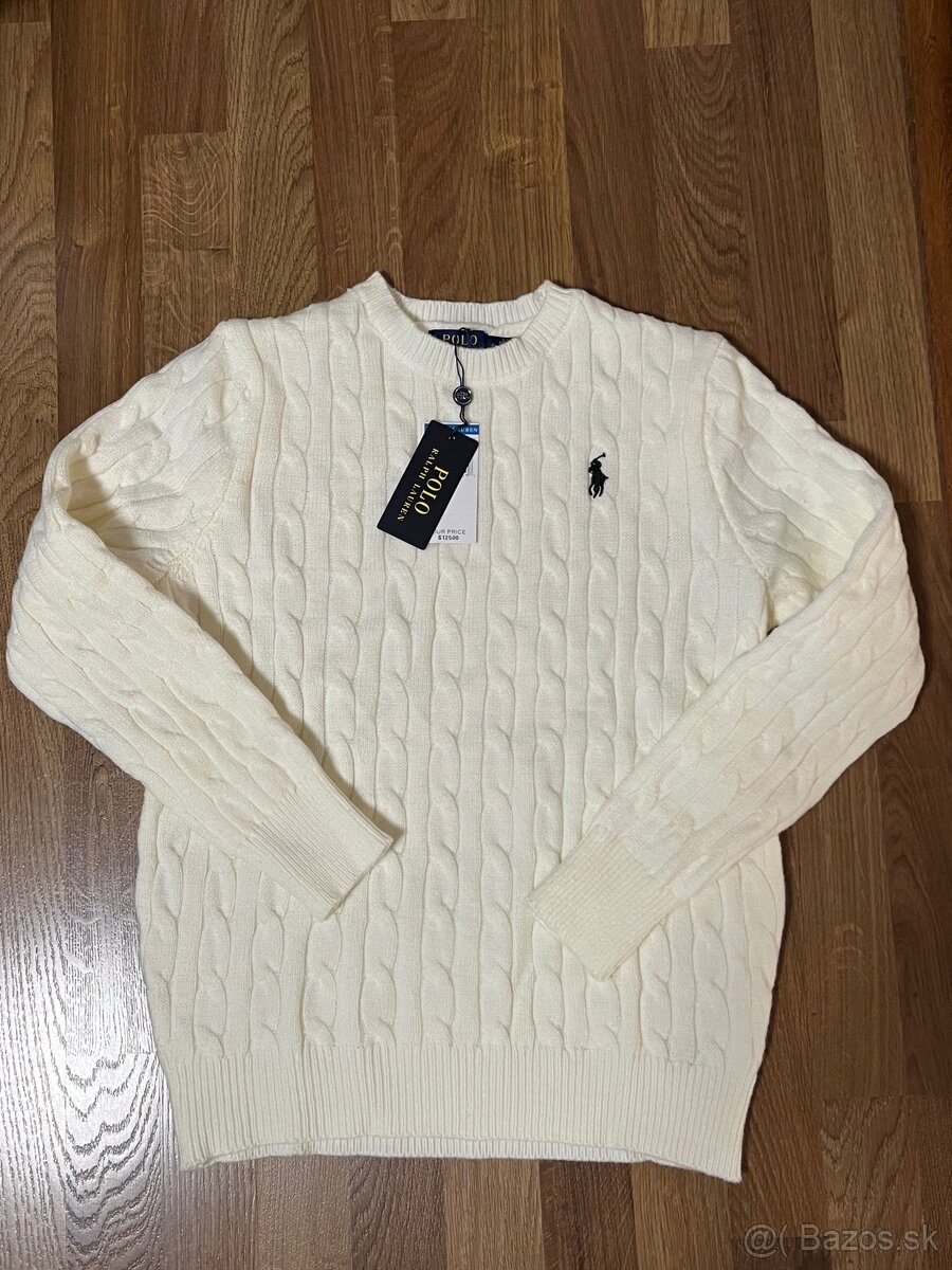 Polo Ralph Lauren sveter biely - 2