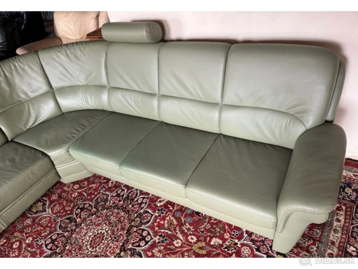 Luxusní rohová kožená sedací souprava, 3009 - 2