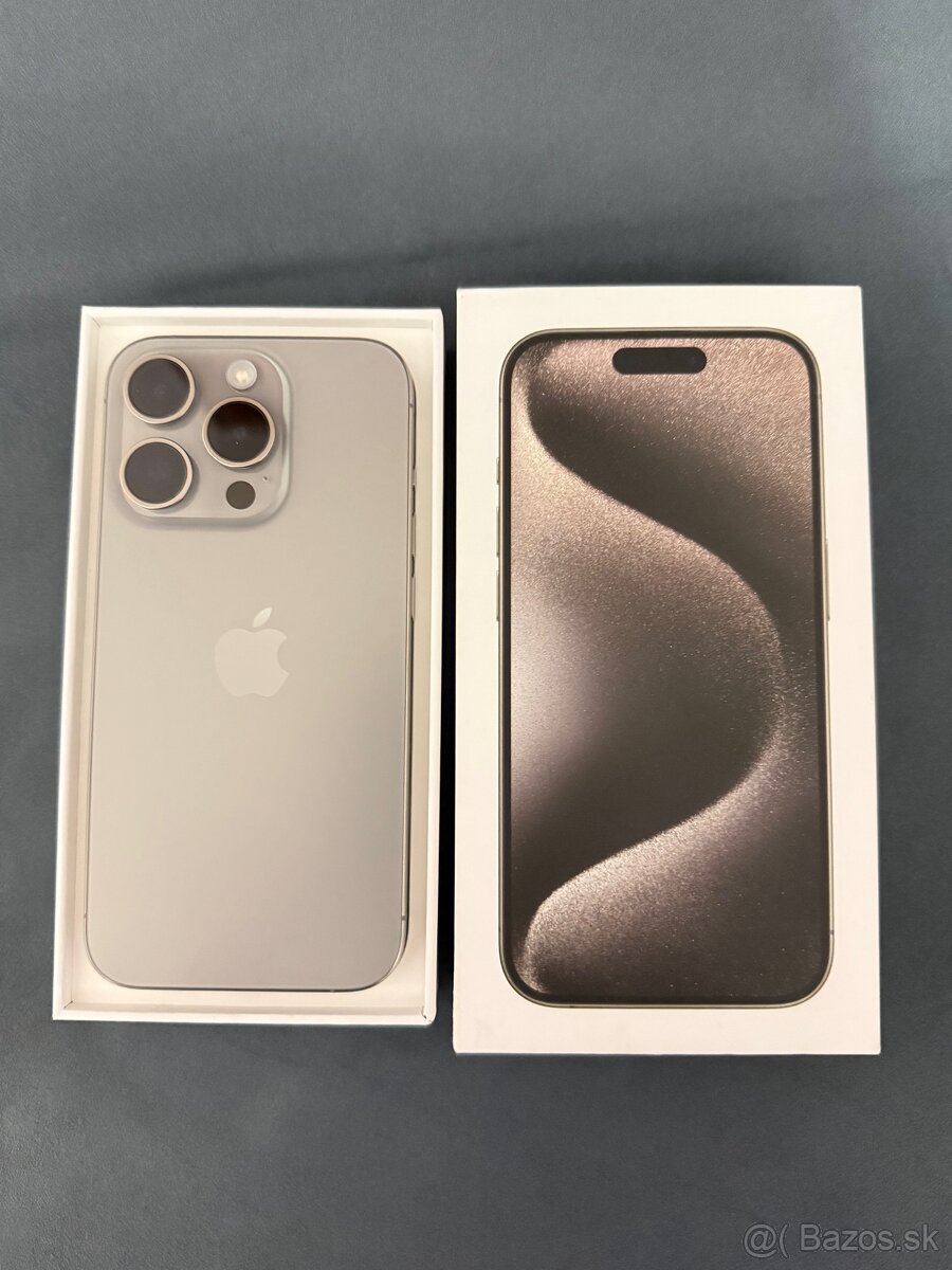 iphone 15pro 128gb - natural titanium - 2