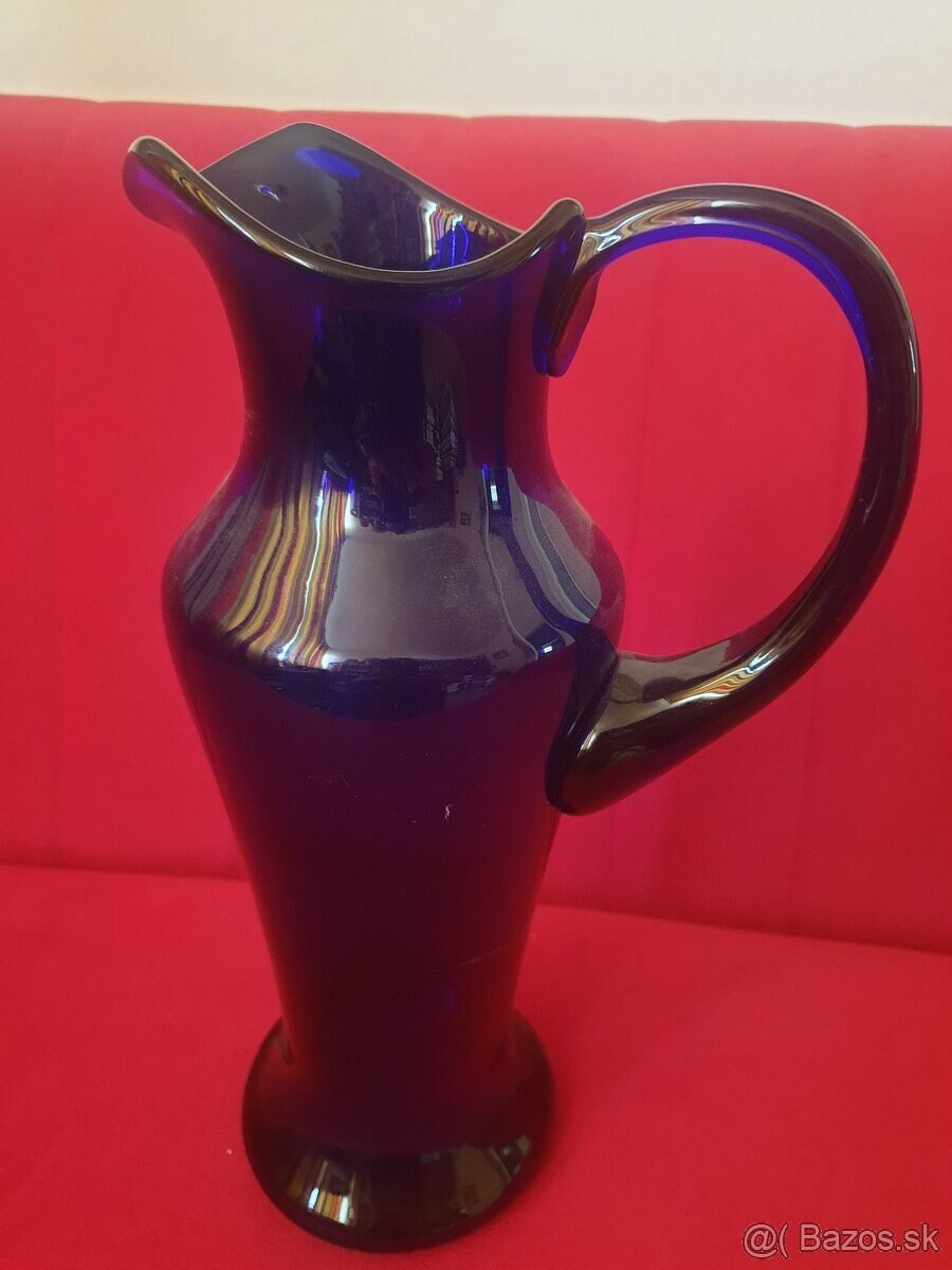 Sklenený krčah, drevená misa a svietnik - 2