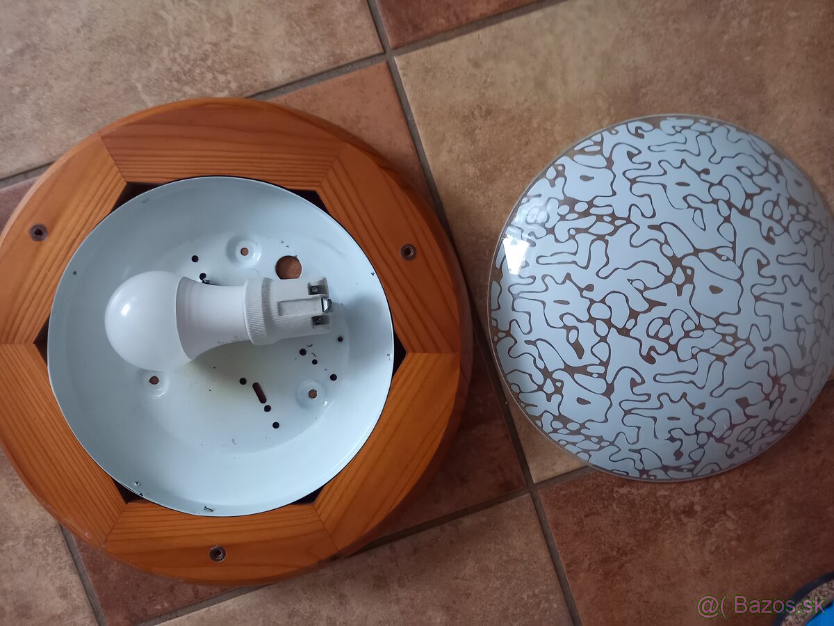 Stropné svietidlo z dreva - 2