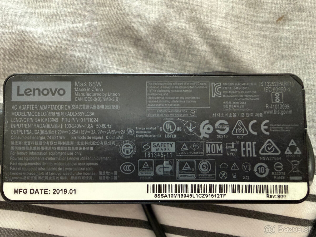 Lenovo nabíjačka 65W - 2