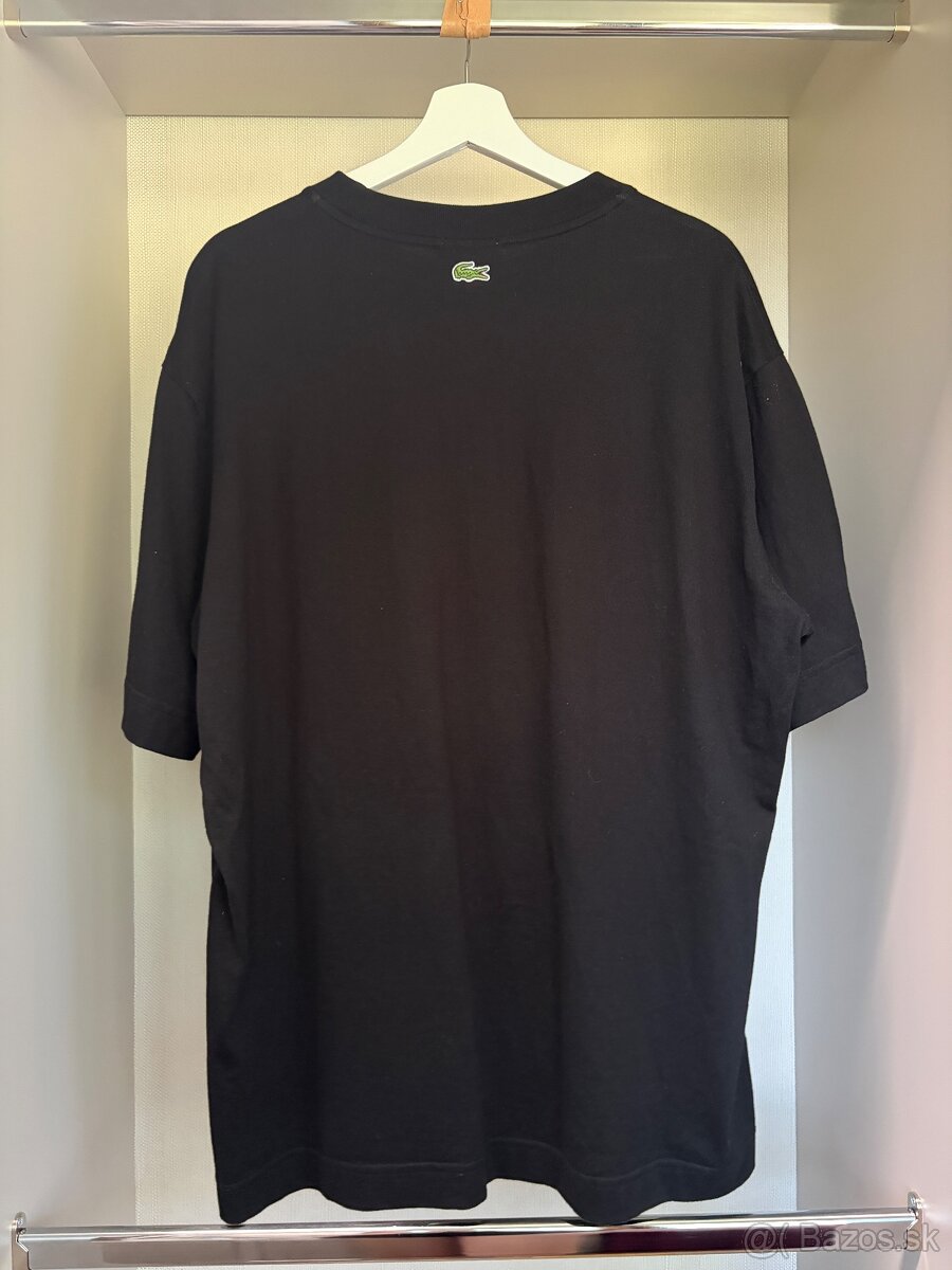 Lacoste oversized tričko TH0062 Black - 2