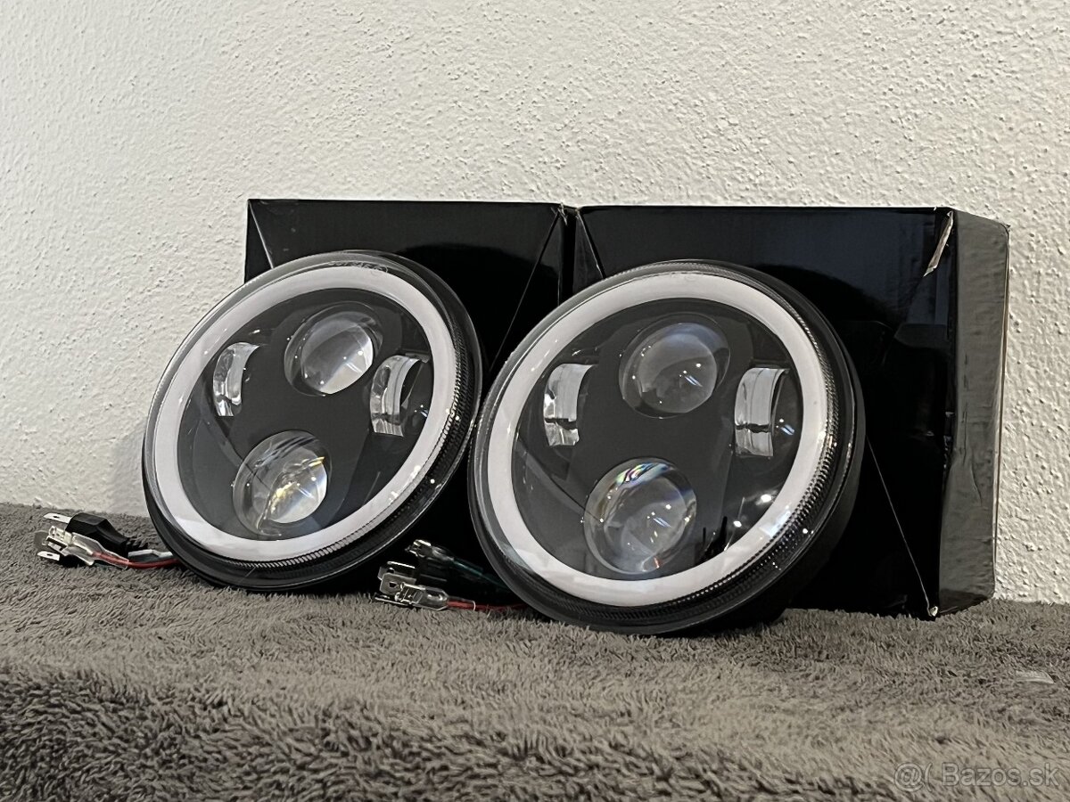 LED Svetlá 143mm - Zetor (angel eyes) - 2