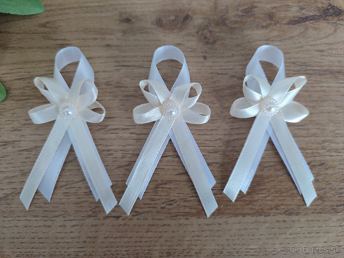 Svadobné pierka smotanové - 2