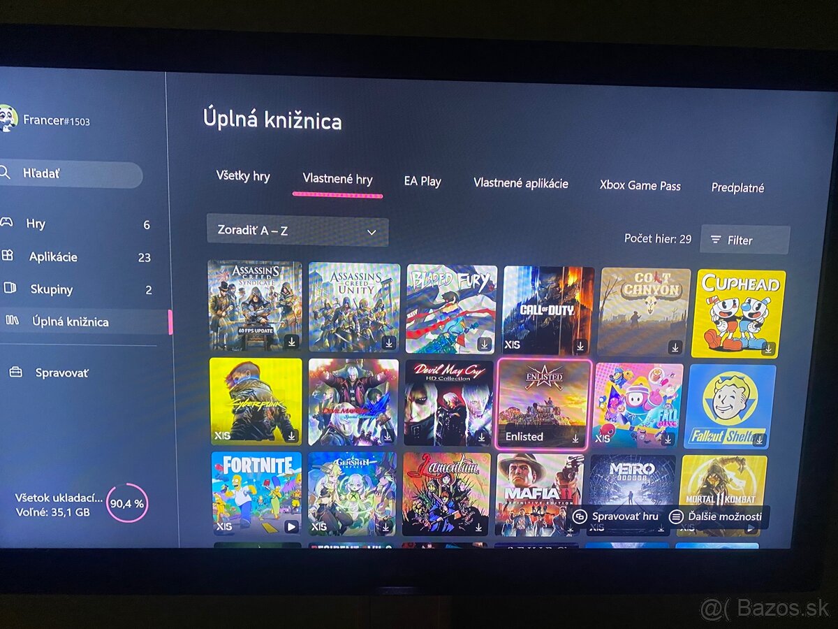 PREDAM/VYMENIM Xbox Series S 500GB + 16 hier + 2 gamepady - 2