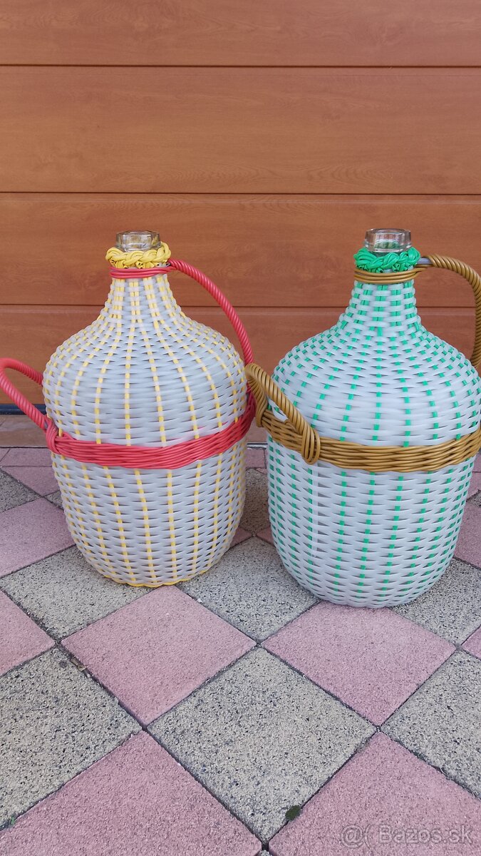 Demižony opletené - 2