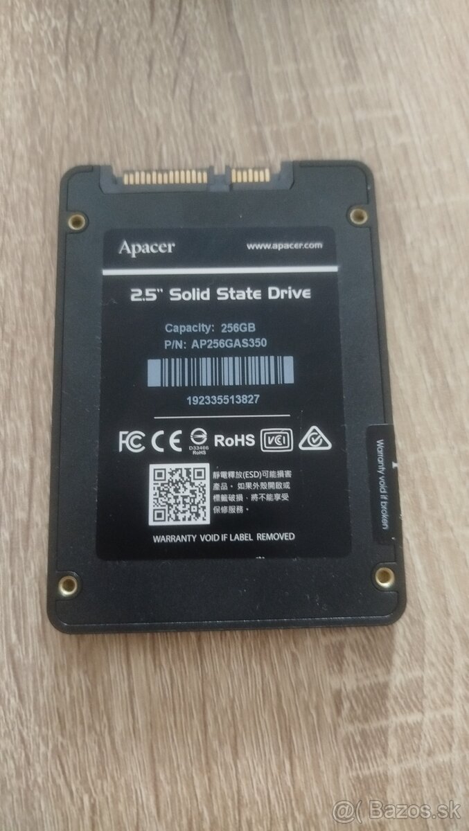 Apacer 256GB SSD 2.5" SATA - 2