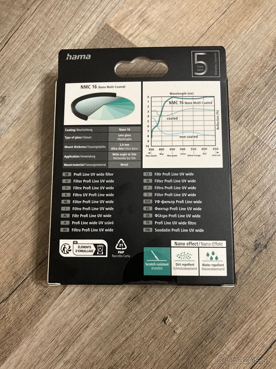 Hama Profi Line, UV filter, 77mm - 2