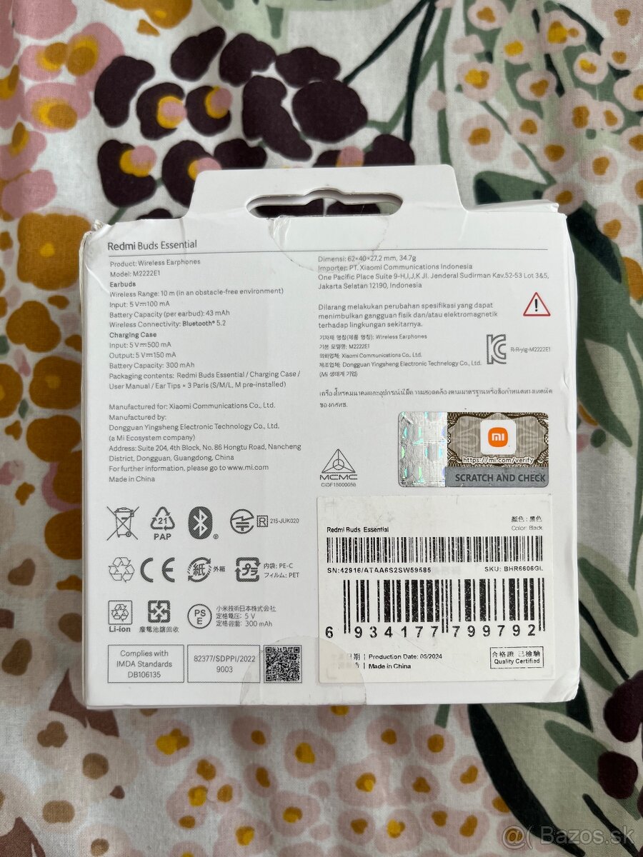 Redmi Buds Essential – bezdrôtové slúchadlá - 2