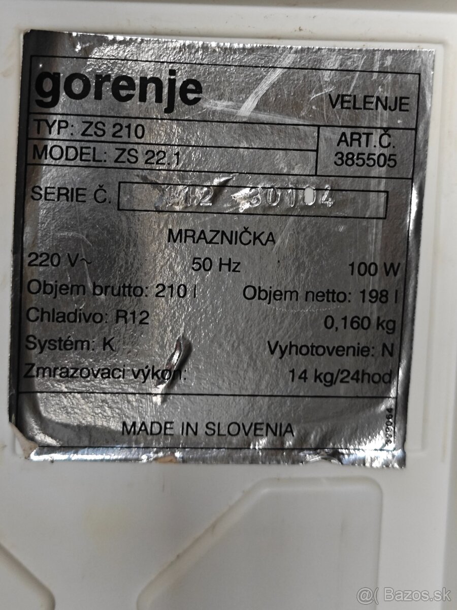 Pultový mrazák Gorenje - 2