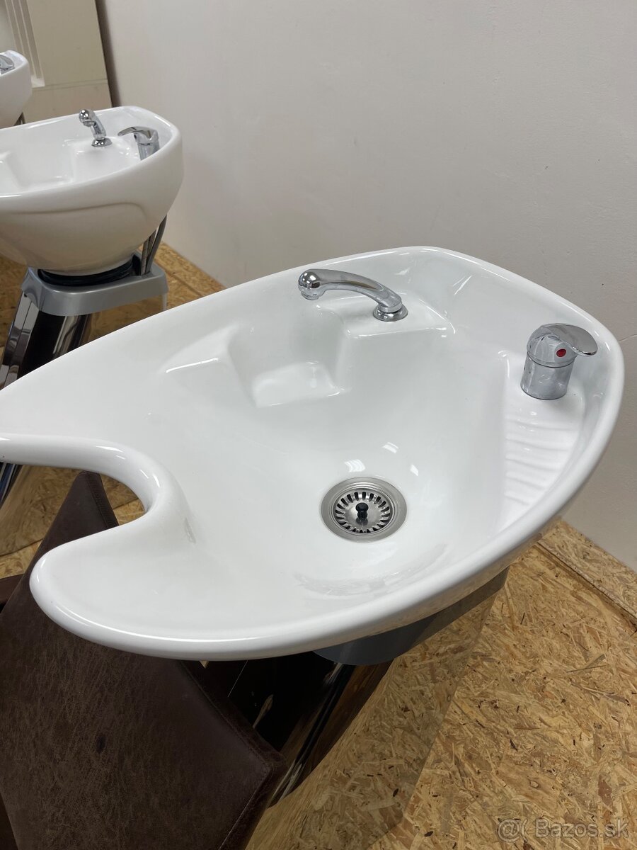 Kadernícke umývadlo – pohodlné sedáky, hlboká misa - 2