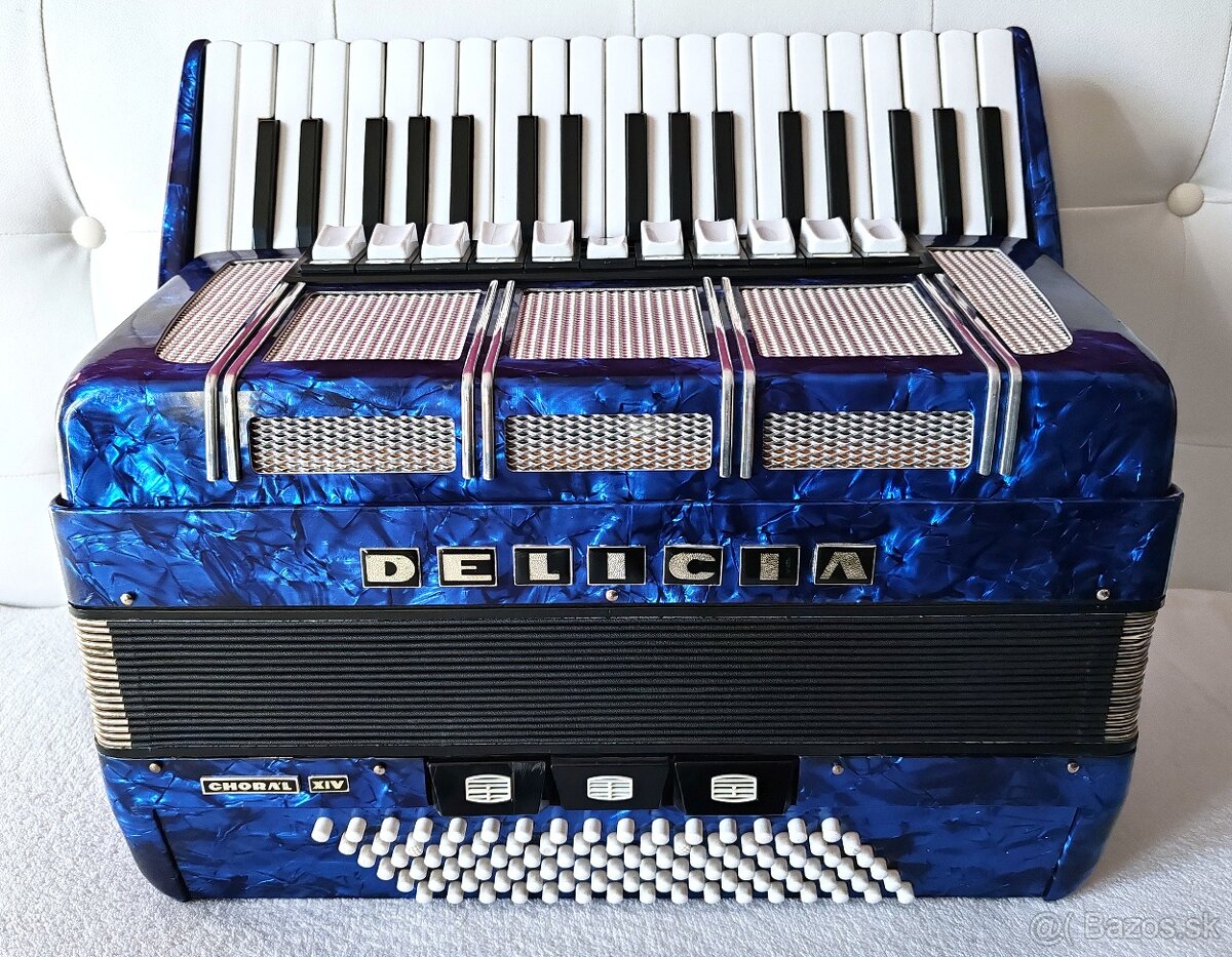 Predam akordeon DELICIA Carmen 96 bas., TOP stav... - 2